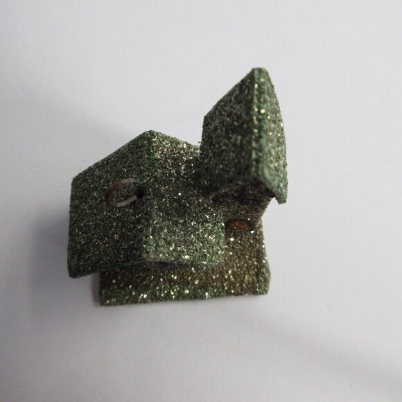 Mica Putz House Miniature Ornament 1950s Japan Christmas Village Church Vintage - Picture 6 of 10